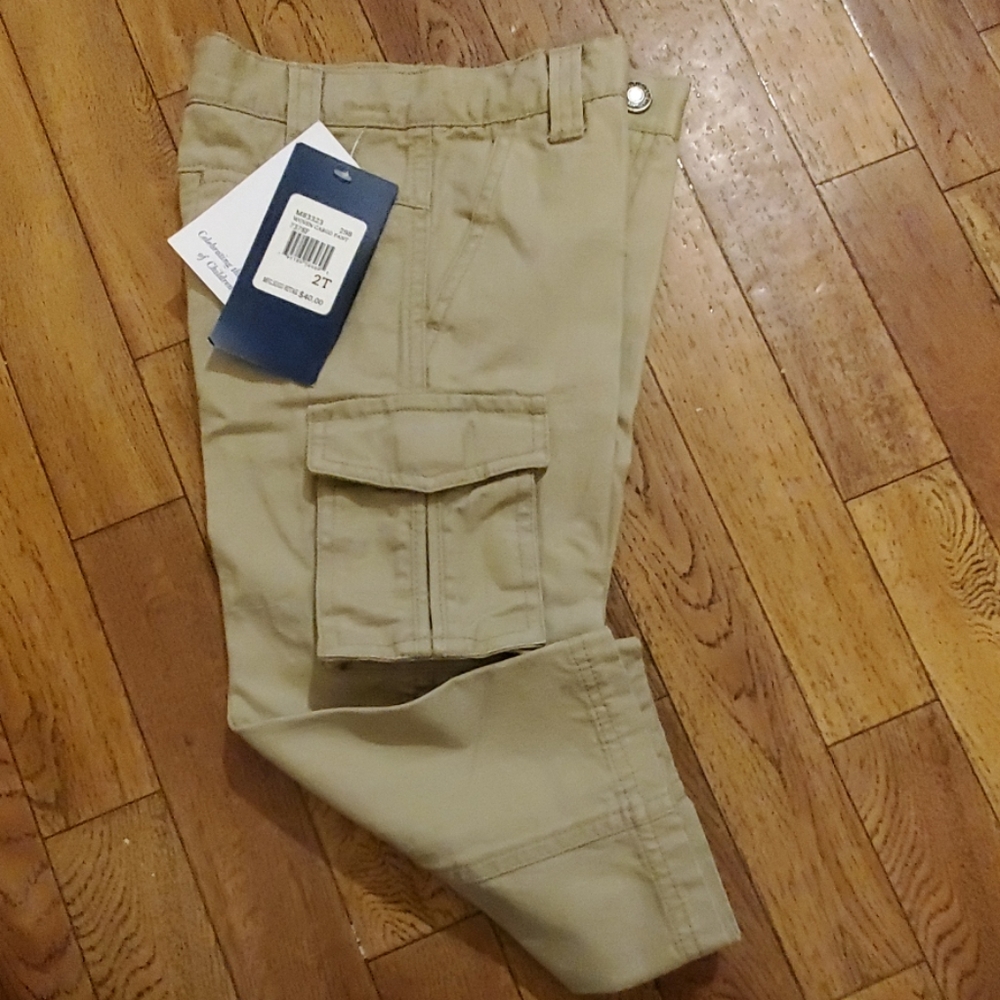 Khaki cargo dress pants NWT